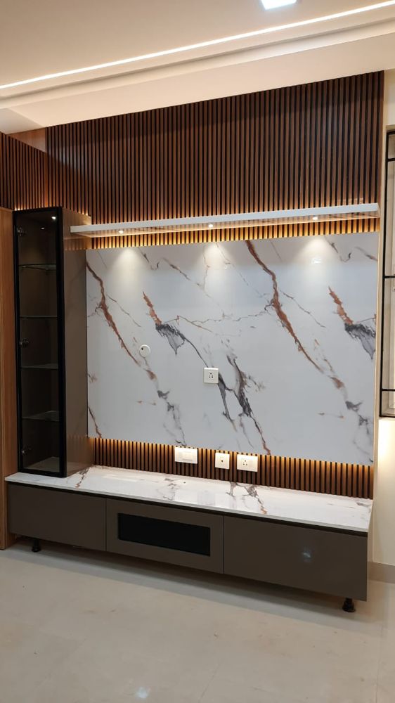 Interior design detail from Rajesh's Premium Residence in Nanganallur by Dreamcraft Interiors